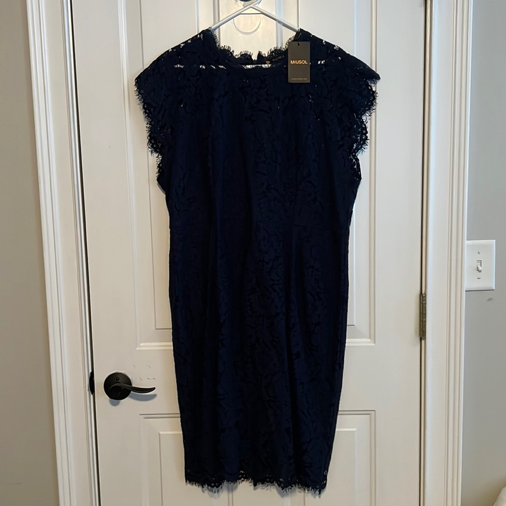 Navy blue dress